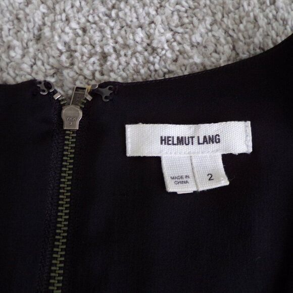 NWOT Helmut Lang Colorblock Silk dress 2 - Picture 7 of 13